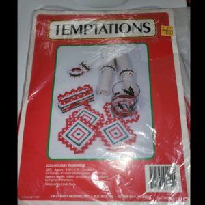 Vintage Temptations Plastic Canvas Holiday Coasters Kit